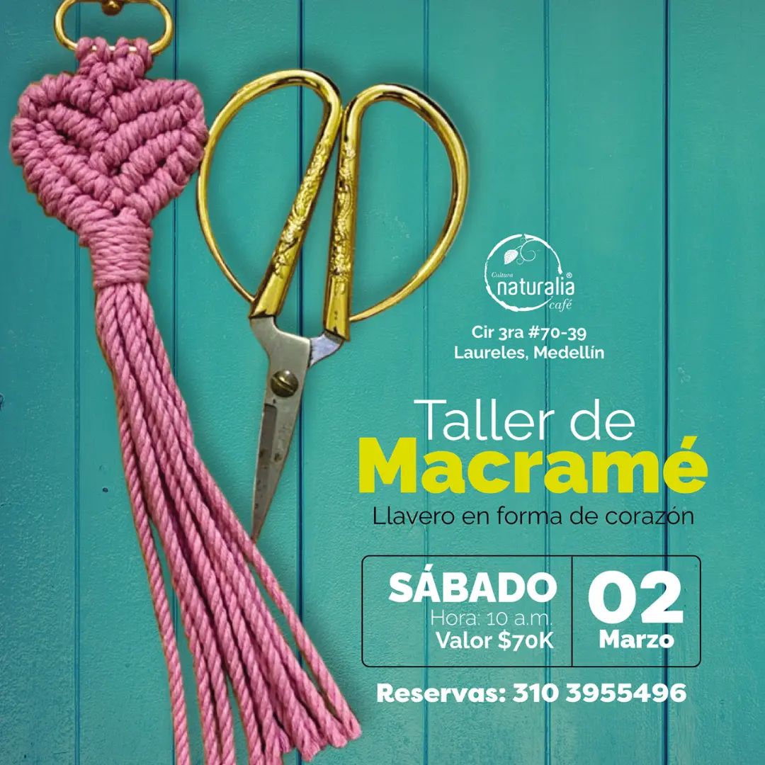 Taller de macramé Infolocal Comfenalco Antioquia