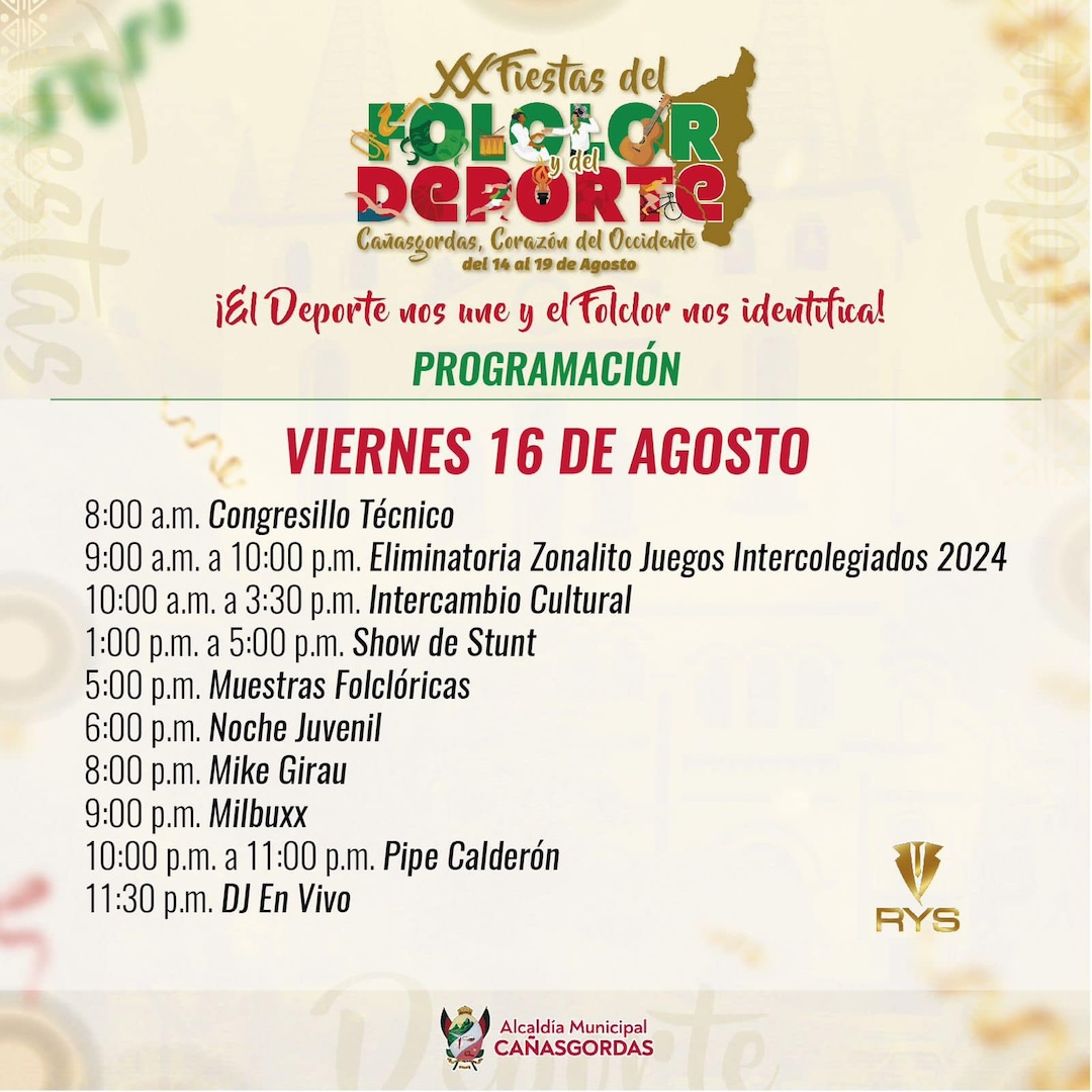 XX Fiestas Del Folclor Y El Deporte 2024 Infolocal Comfenalco Antioquia