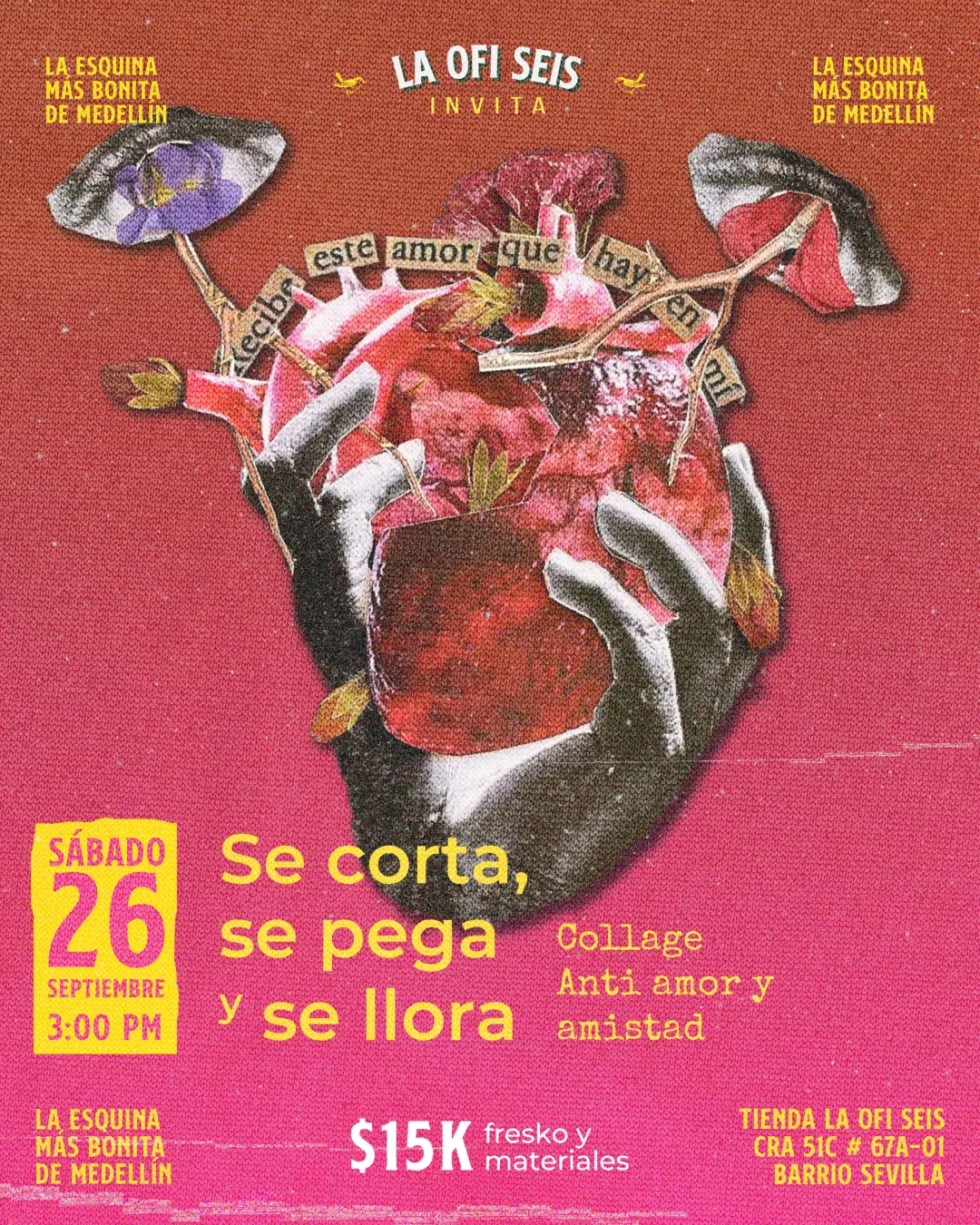 Taller de Collage Anti Amor y Amistad