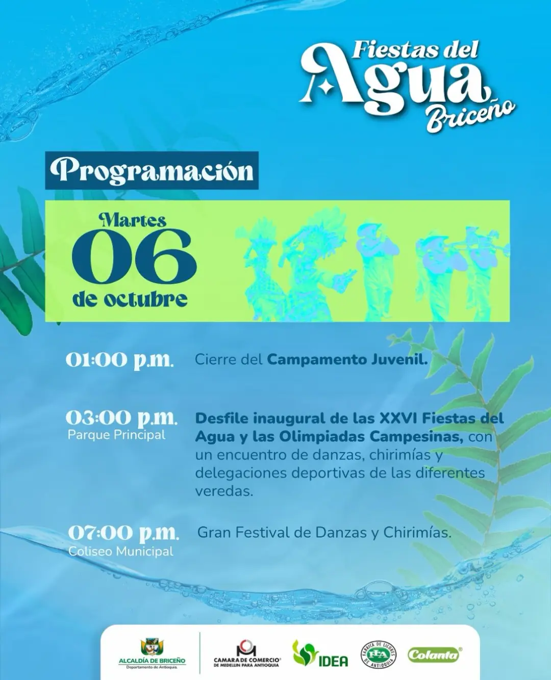 Programación XXVI Fiestas del Agua Briceño 2026