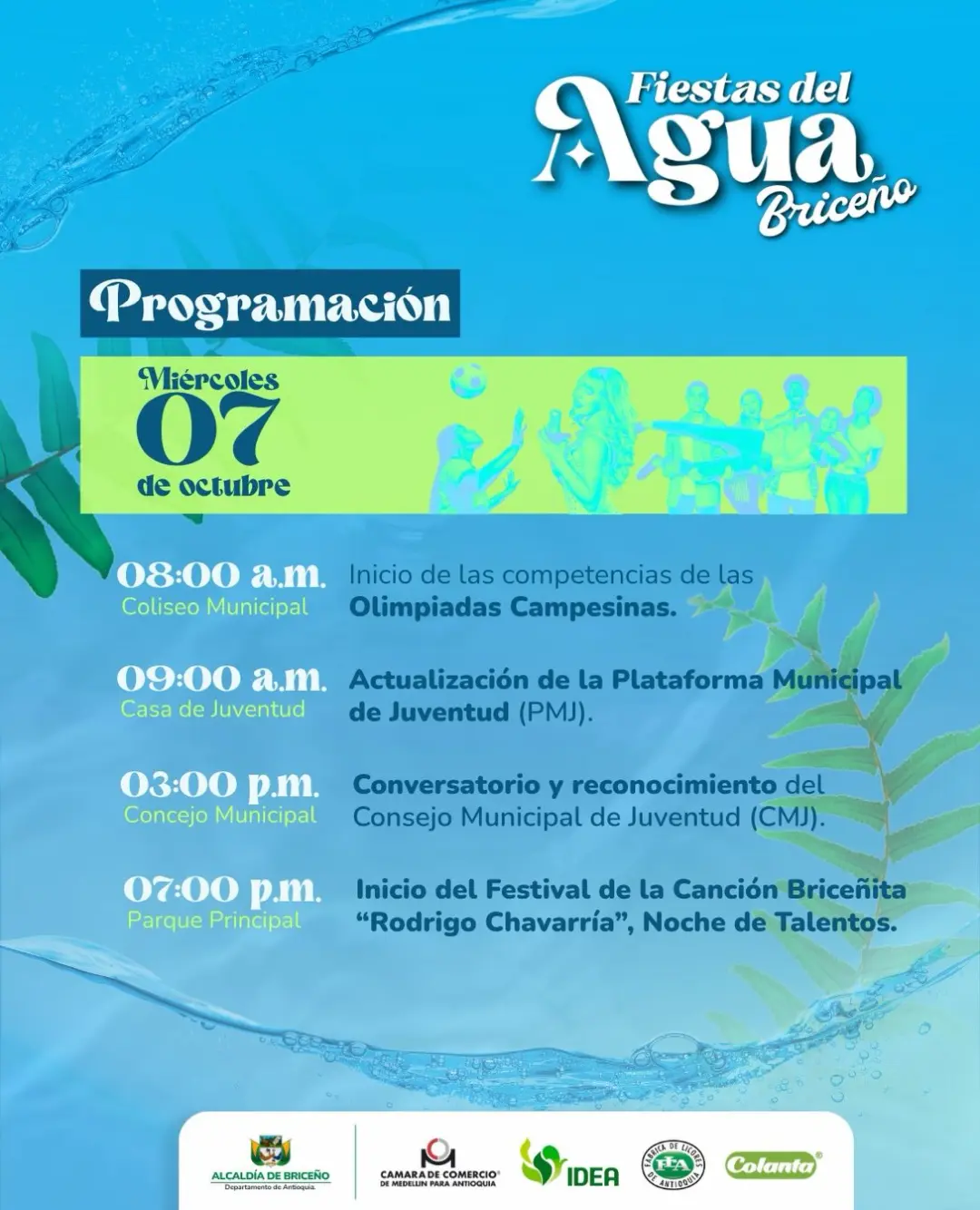Programación XXVI Fiestas del Agua Briceño 2026