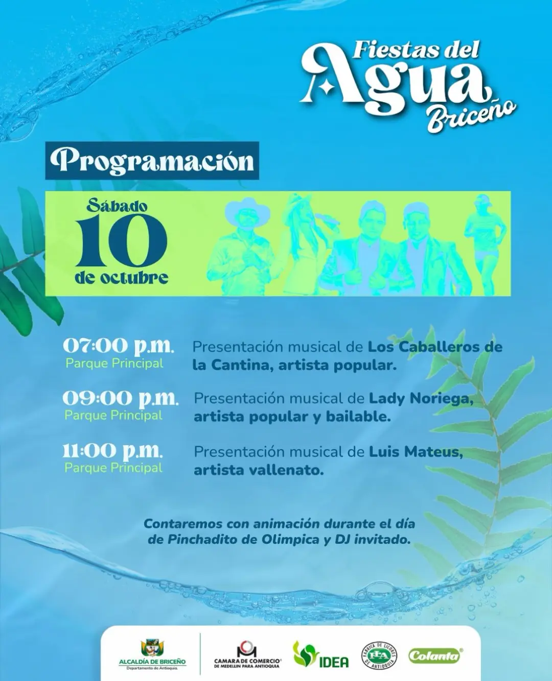 Programación XXVI Fiestas del Agua Briceño 2026