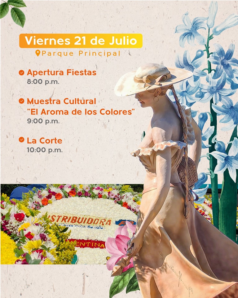 Programación Fiestas Zócalos, Flores, Silletas y Colores 2023