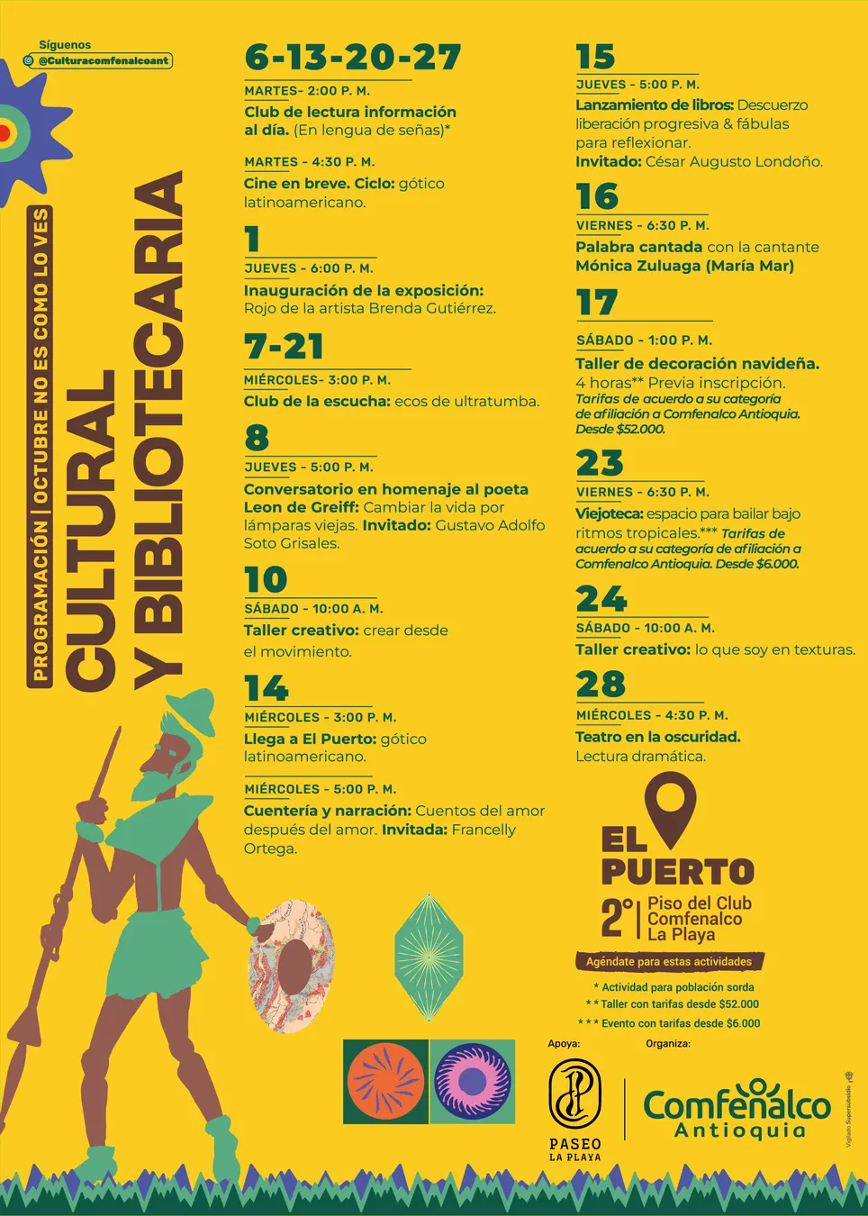 Programación El Puerto: octubre 2026