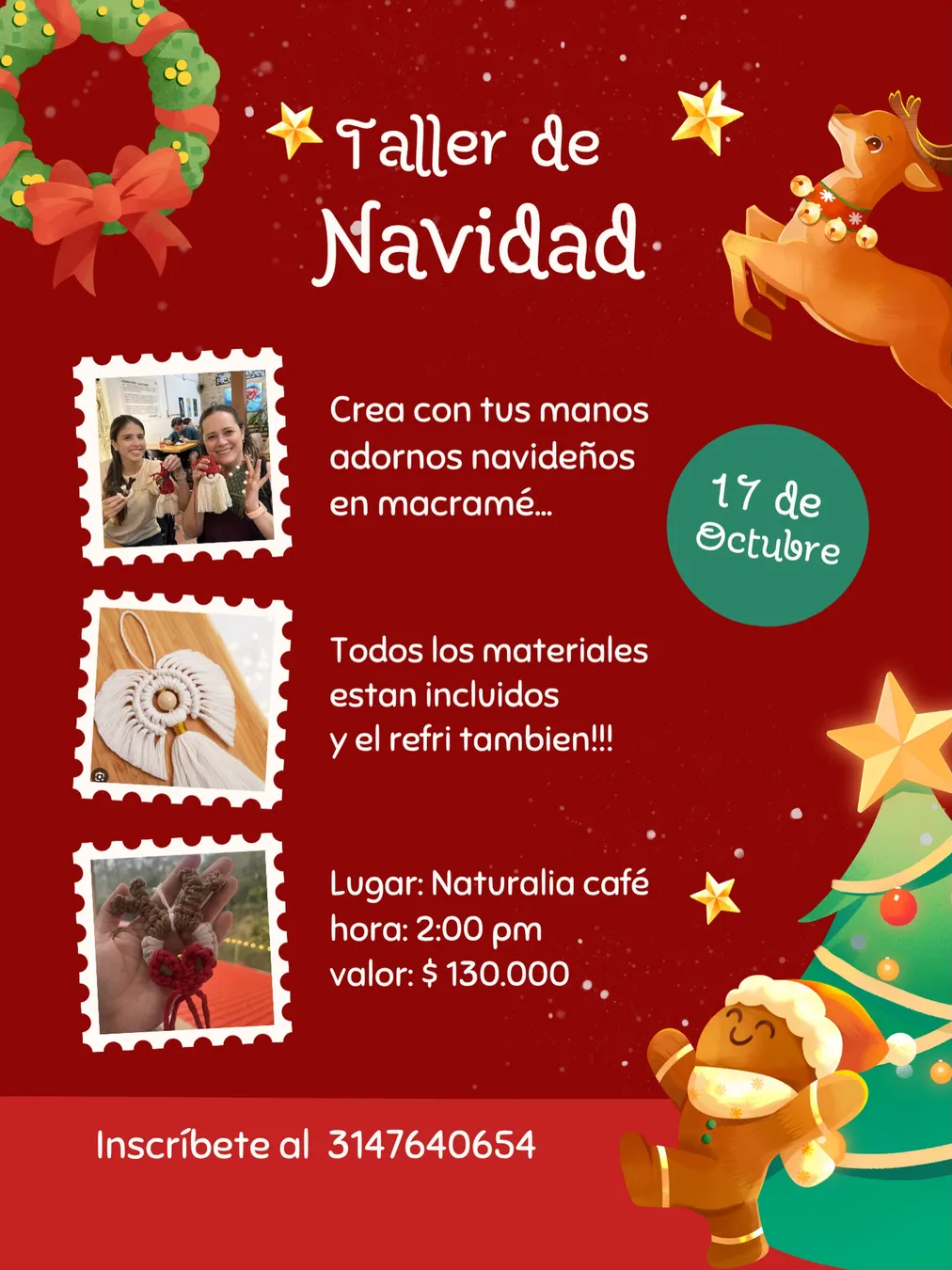 Taller de Navidad en Macramé
