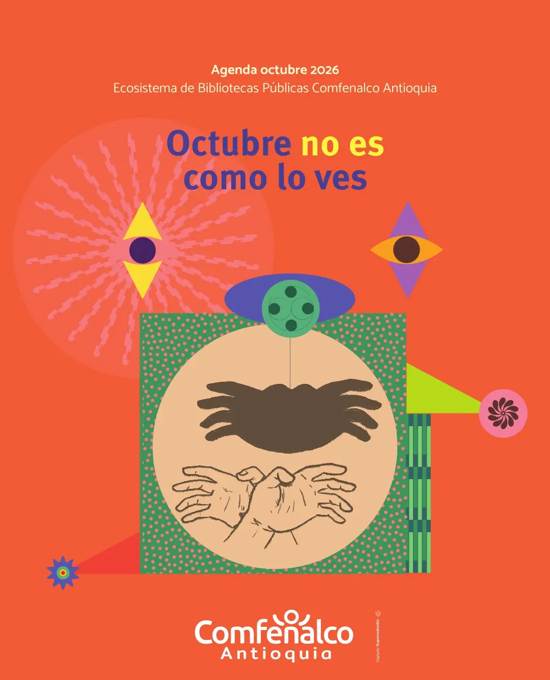 Agenda octubre | Ecosistema de Bibliotecas de Comfenalco Antioquia 2026