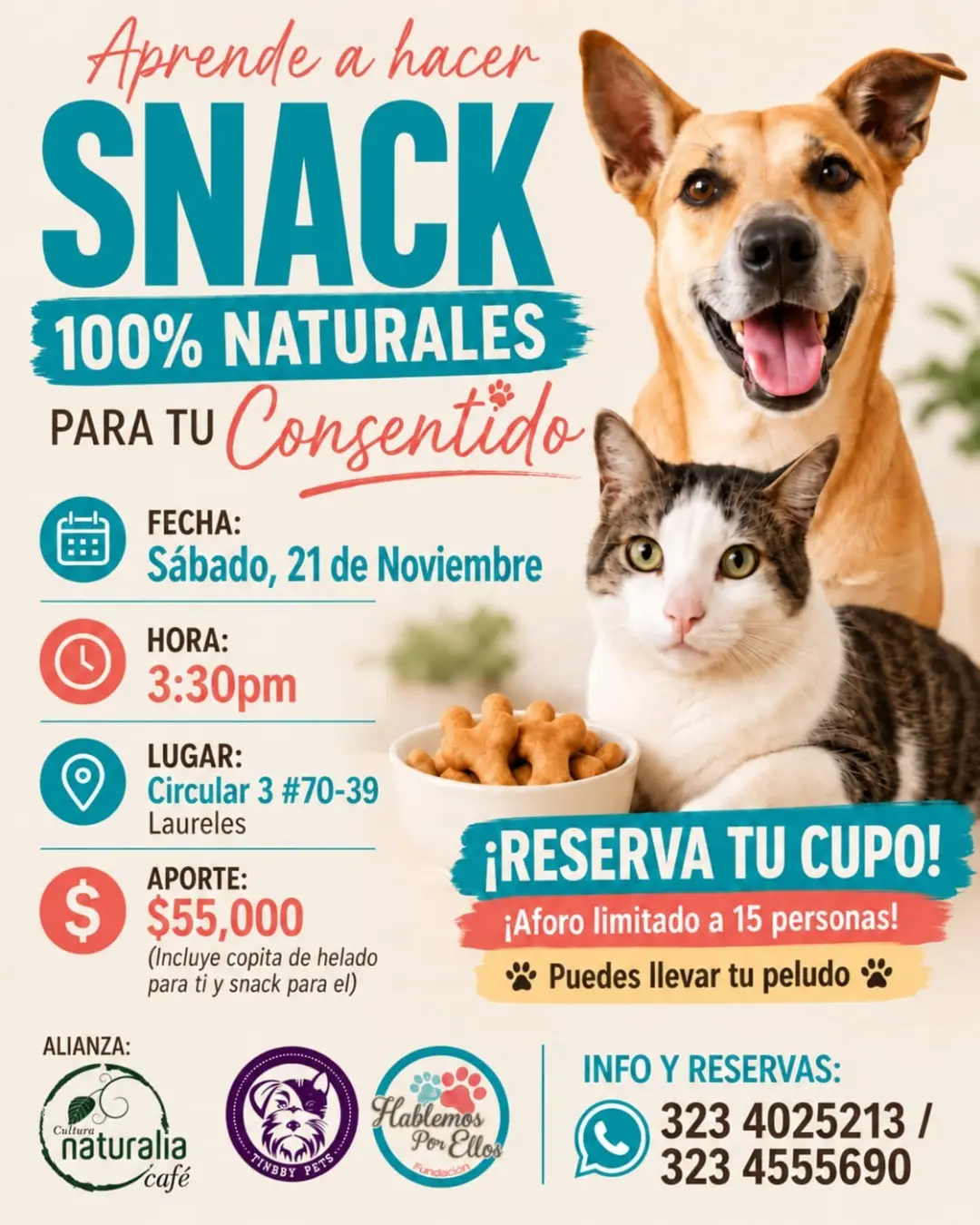 Taller de Snacks Naturales para Mascotas