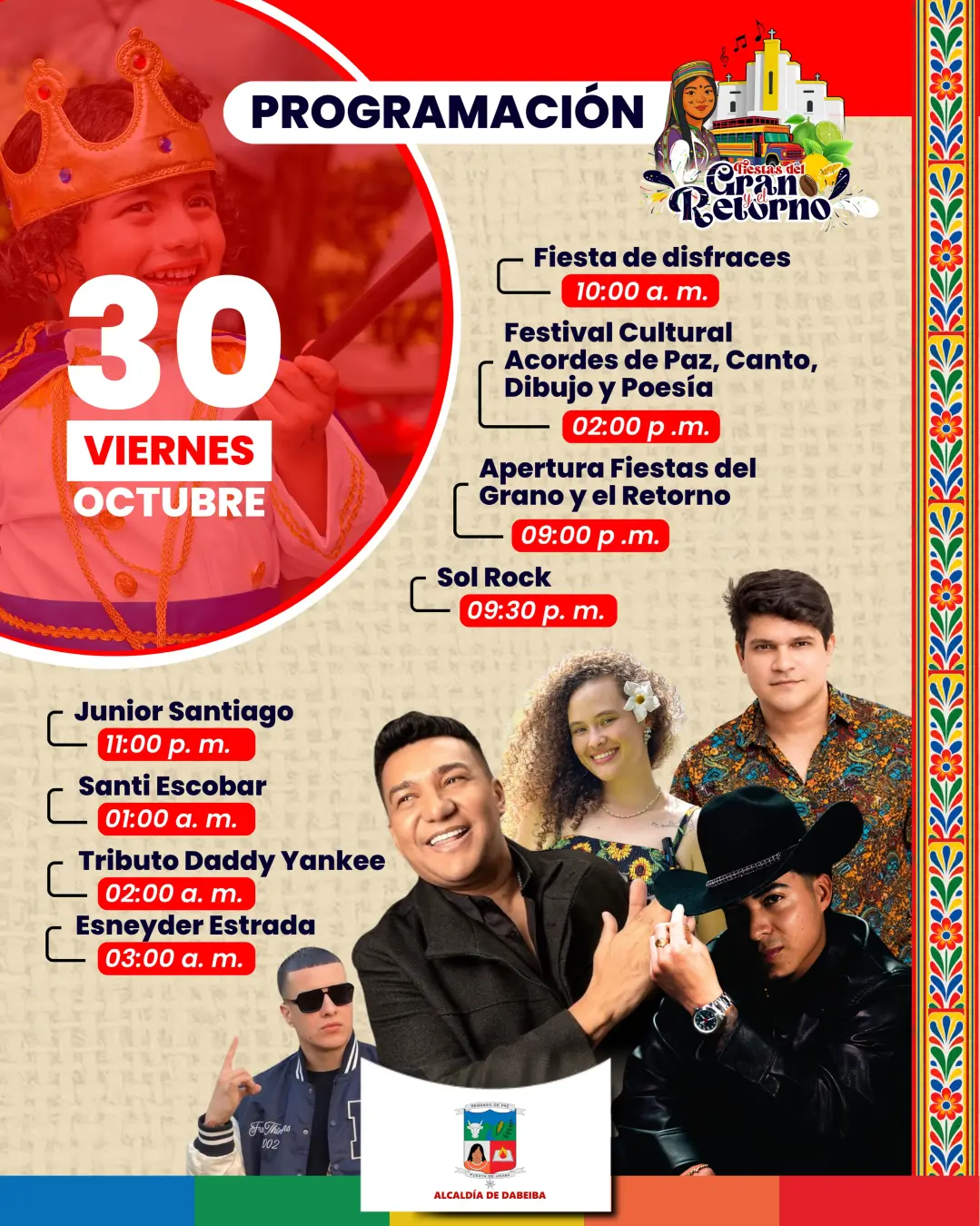 Programación Fiestas del Grano y el Retorno 2026