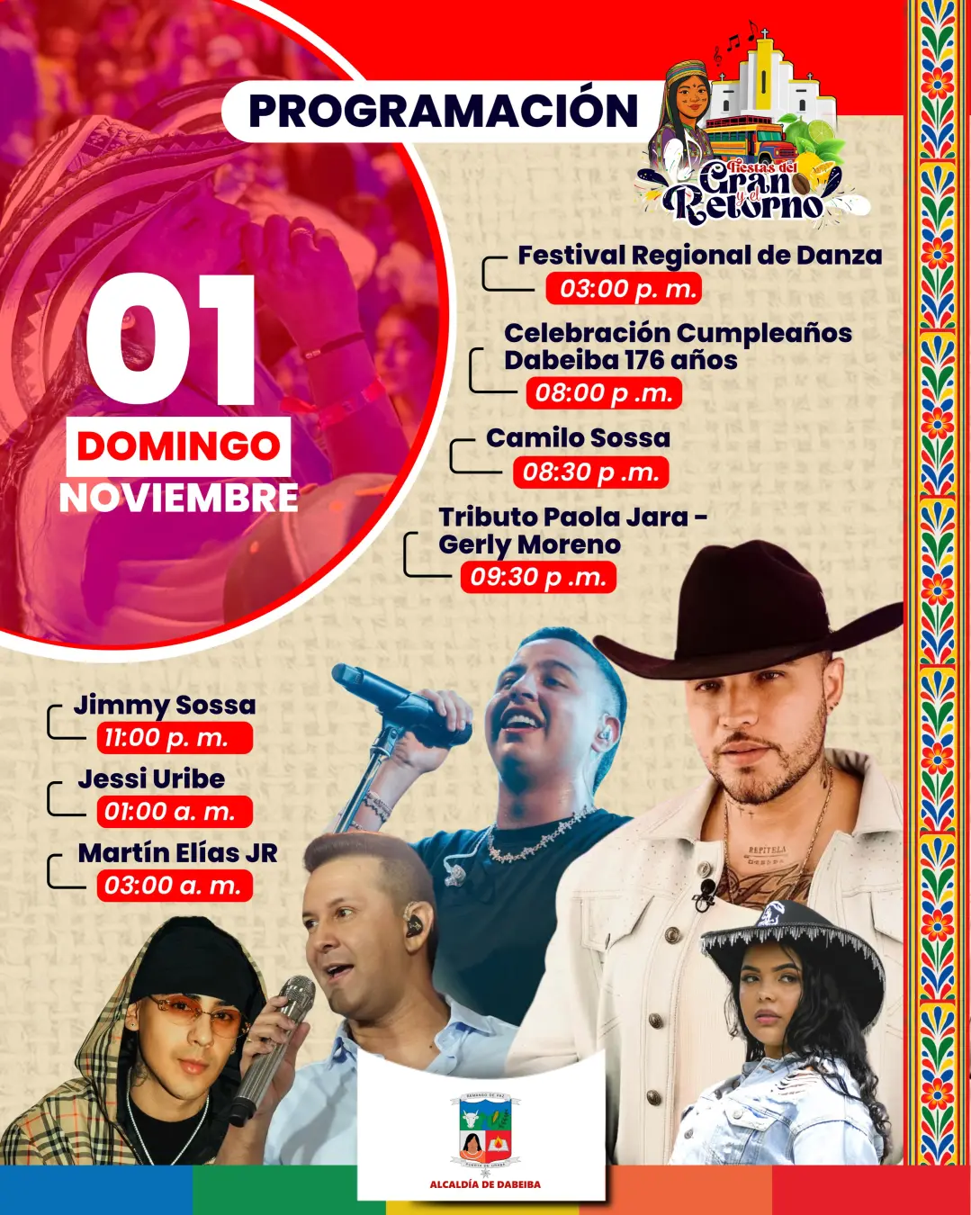 Programación Fiestas del Grano y el Retorno 2026