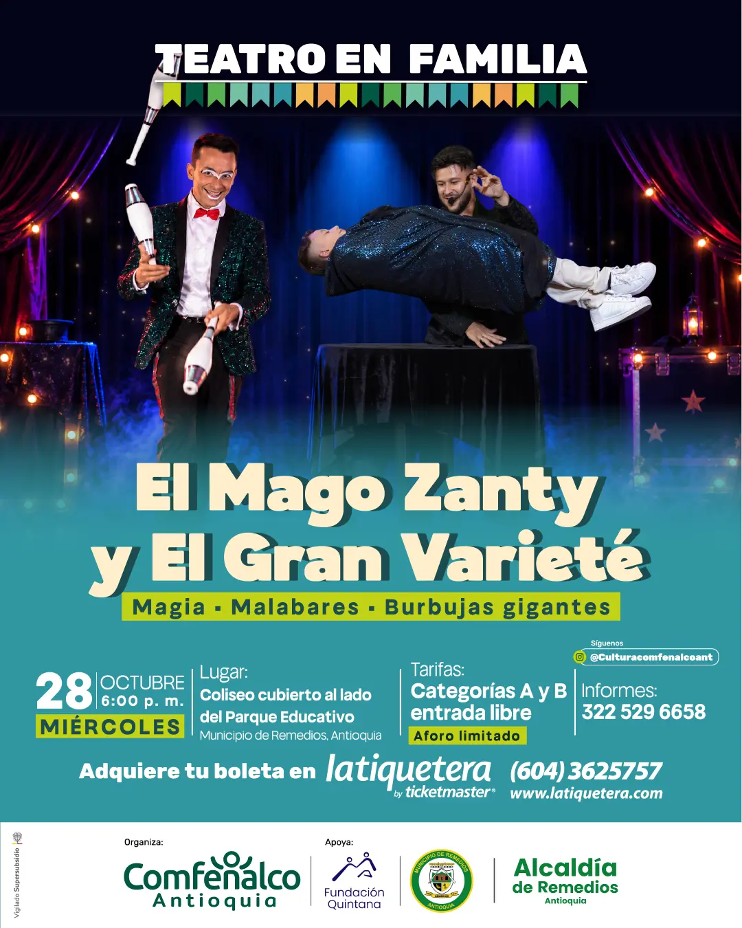 Teatro en familia: El mago Zanty y el gran varieté