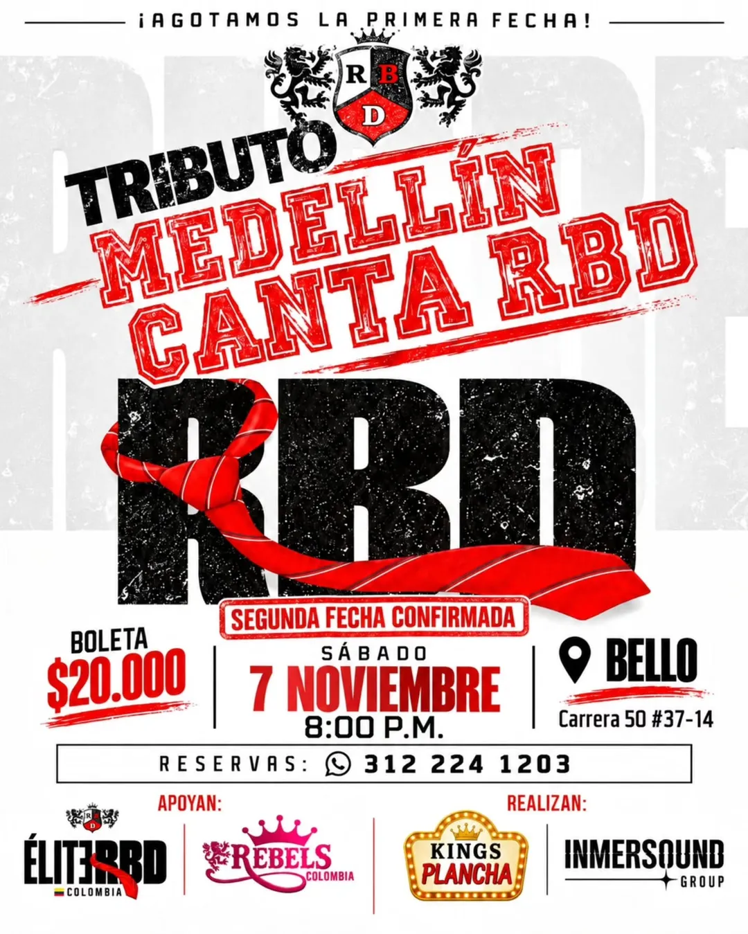 Tributo Medellín canta RBD