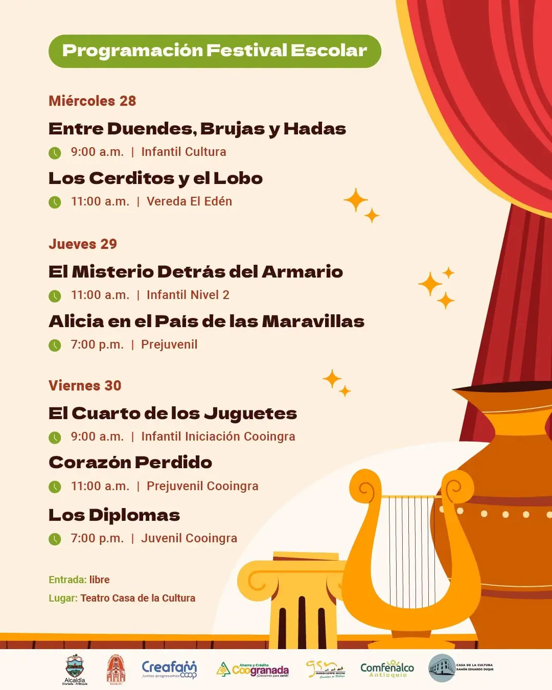 Programación 37.º Festival Granadino de Teatro 2026
