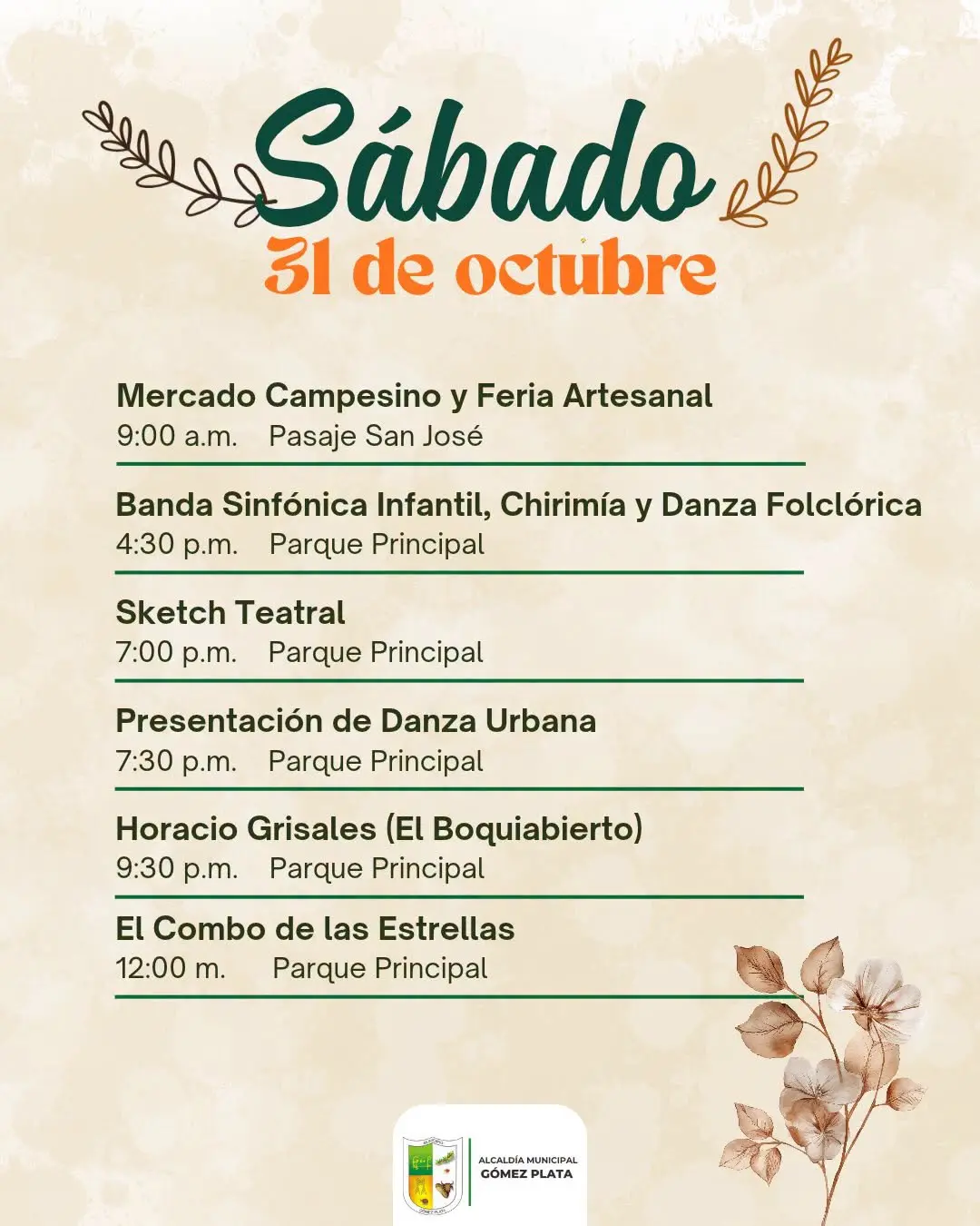 Programación 32° Fiestas de la Cordialidad 2026