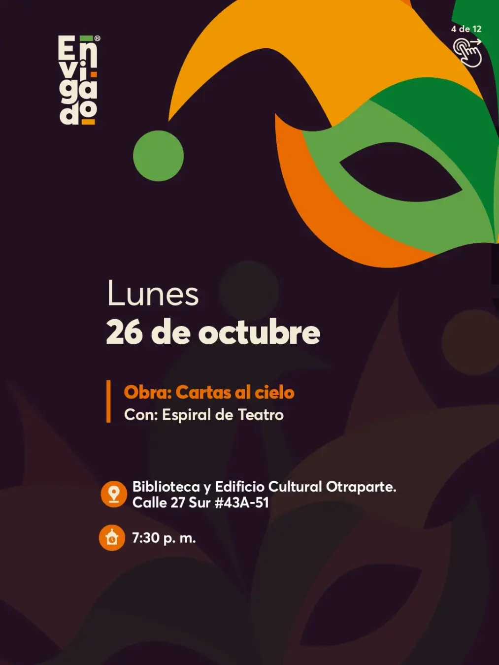 Programación 1.er Festival Envigado se Cuenta en Teatro 2026