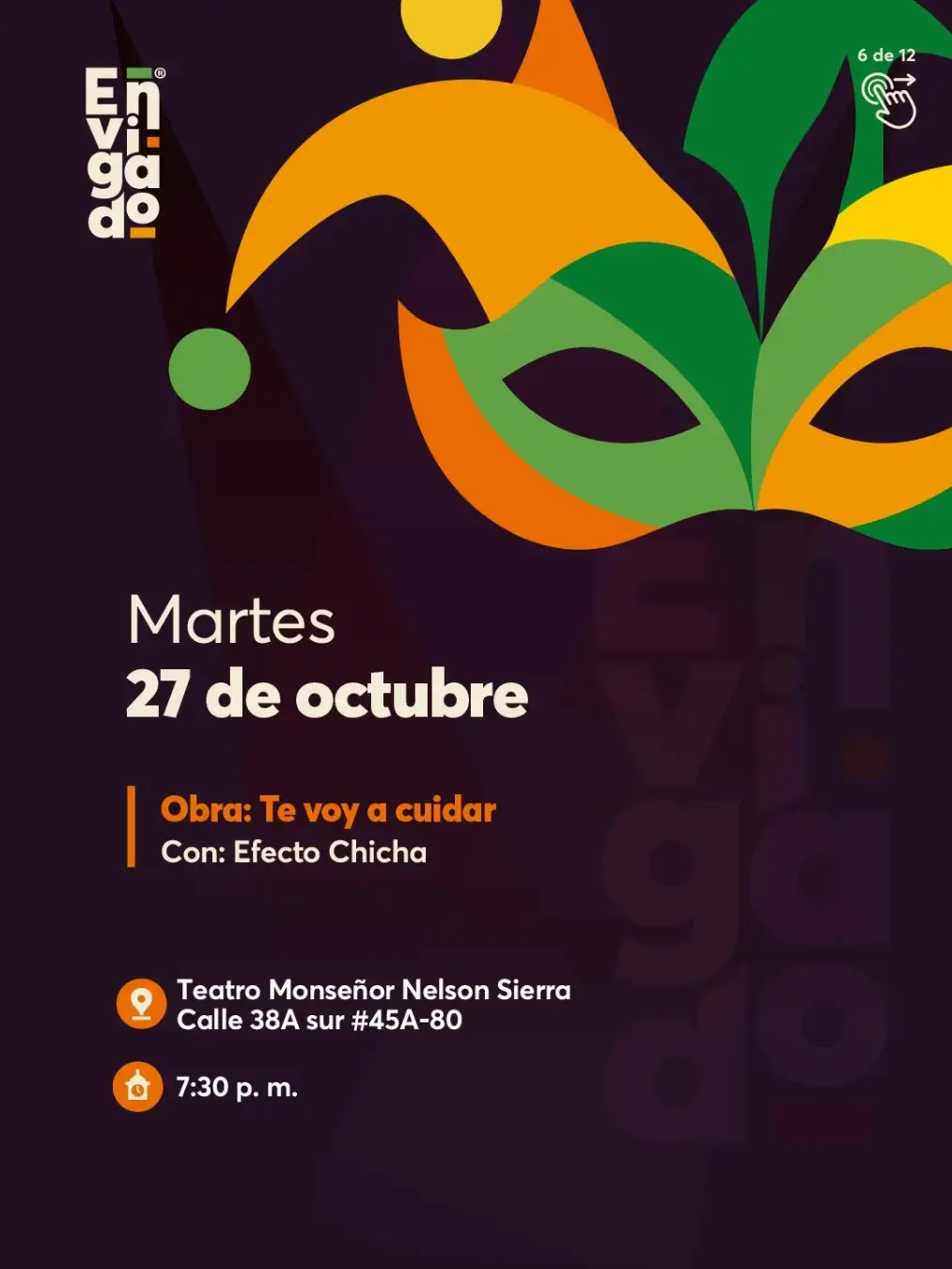 Programación 1.er Festival Envigado se Cuenta en Teatro 2026