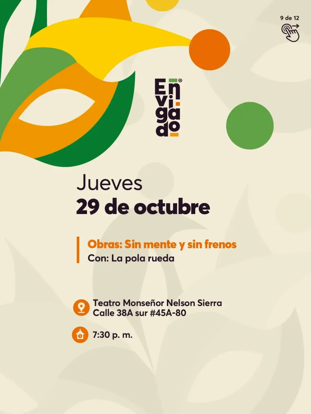 Programación 1.er Festival Envigado se Cuenta en Teatro 2026