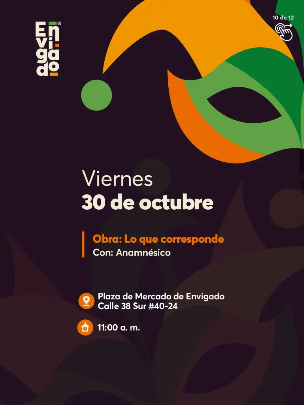Programación 1.er Festival Envigado se Cuenta en Teatro 2026
