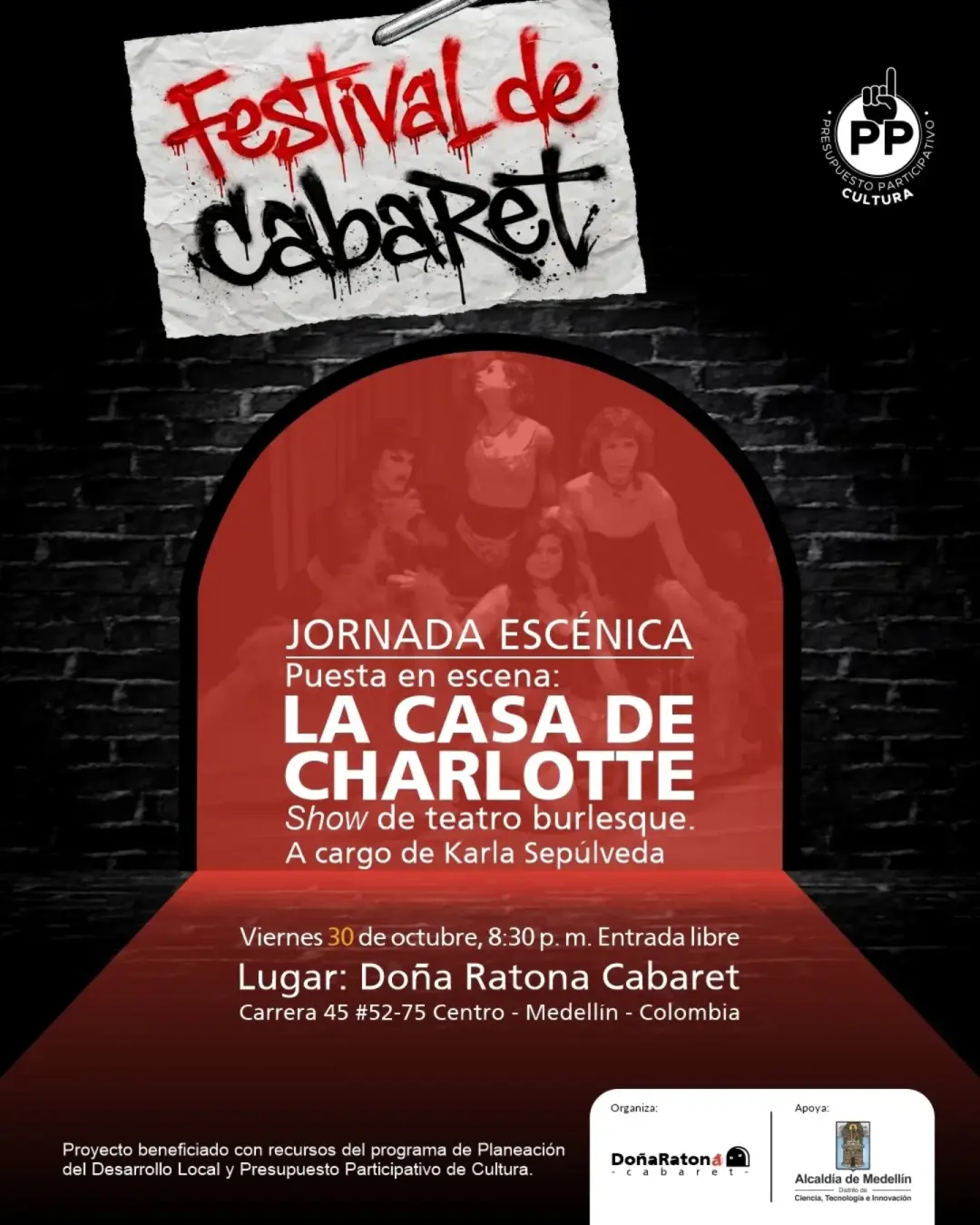 La Casa de Charlotte: Show de Teatro Burlesque