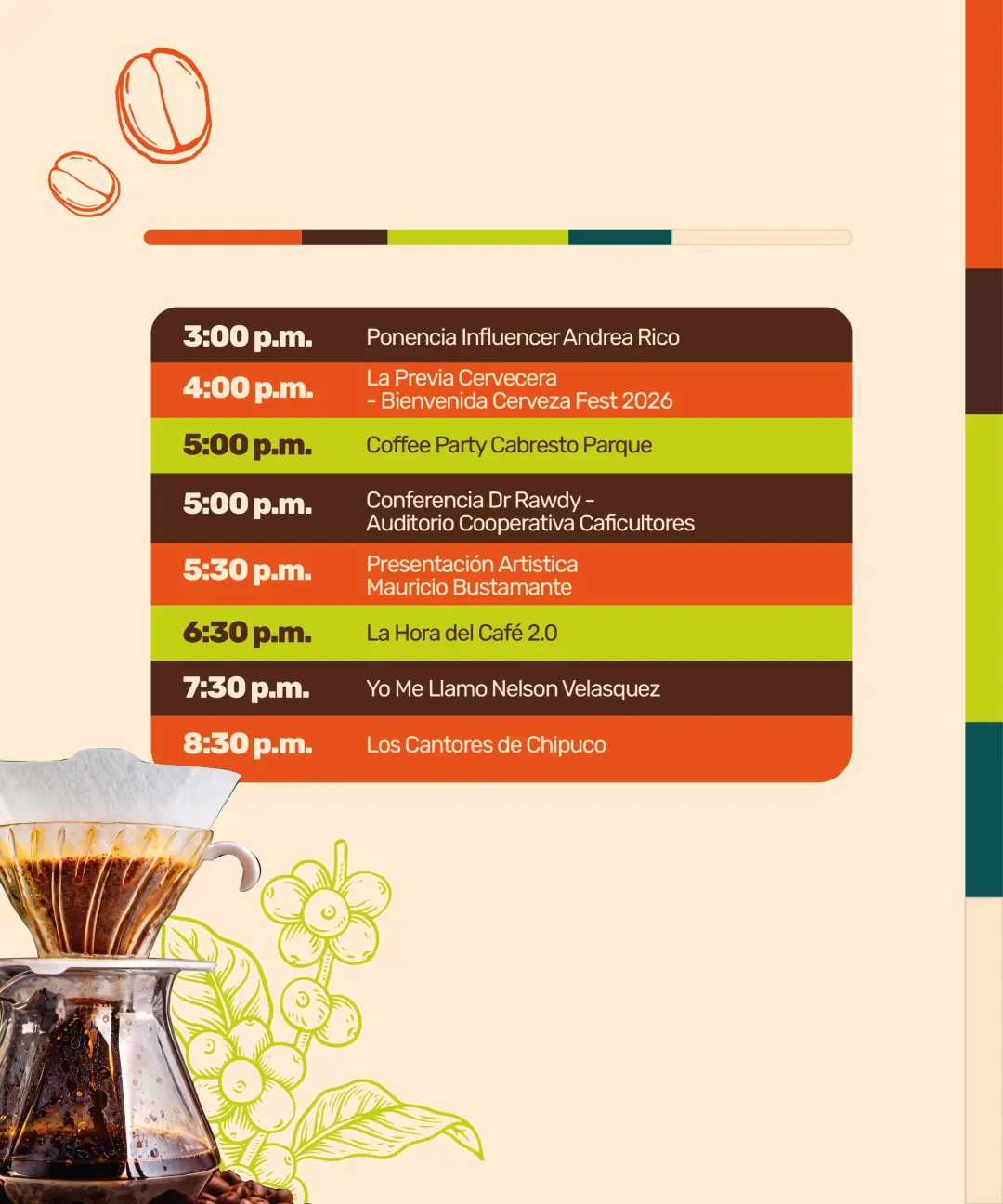 Programación Caféstival 2026