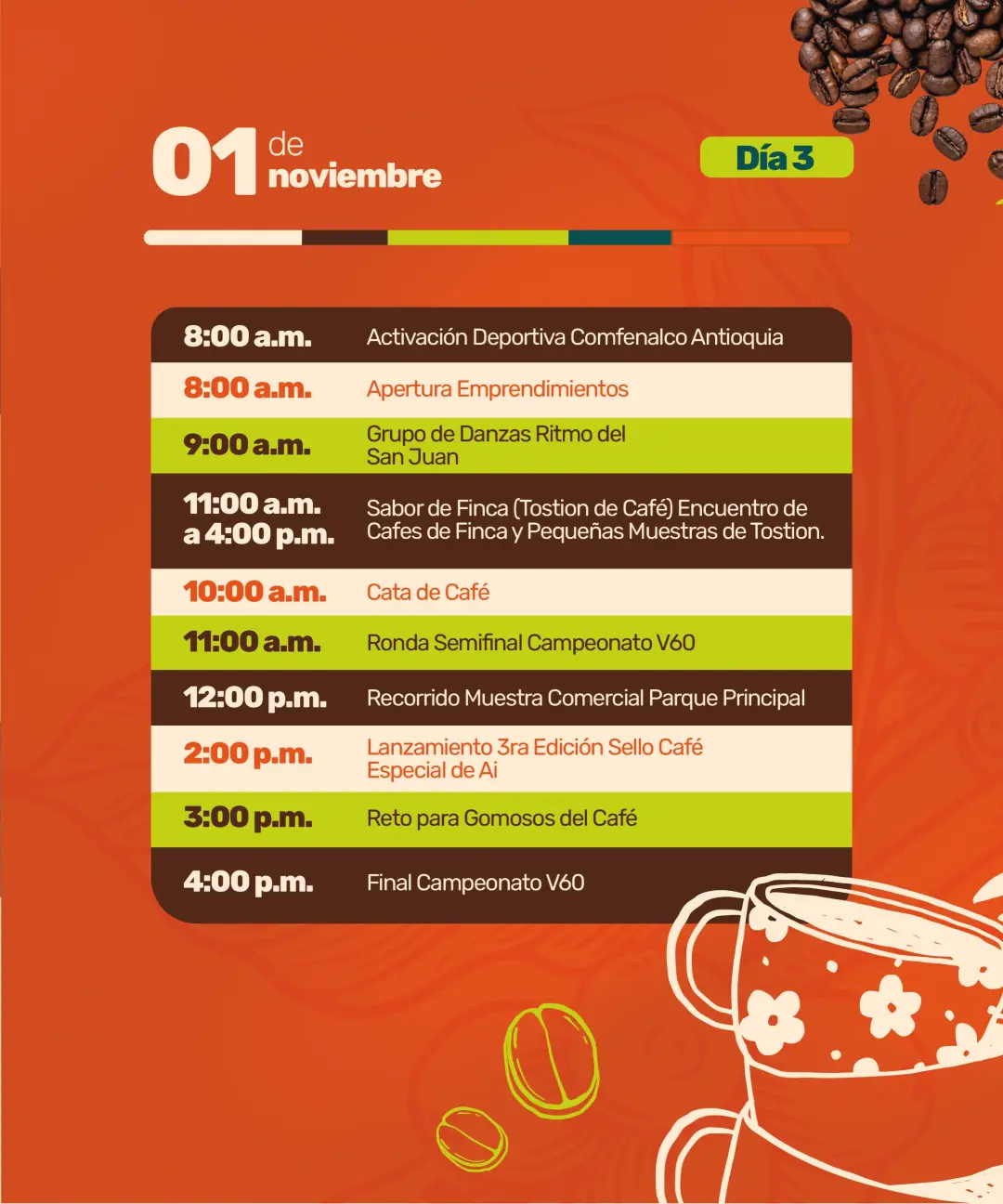 Programación Caféstival 2026