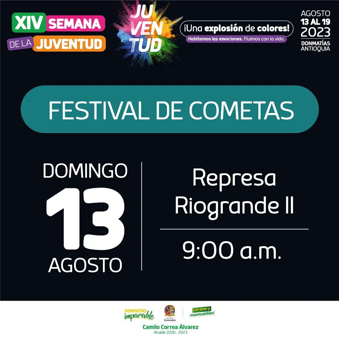 Programación XIV Semana de la Juventud Donmatías