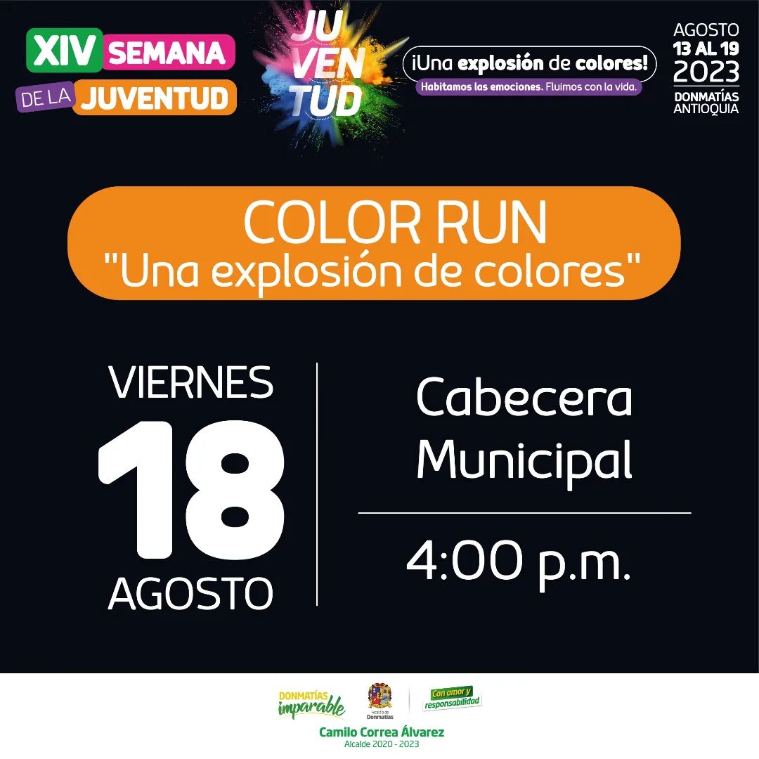 Programación XIV Semana de la Juventud Donmatías
