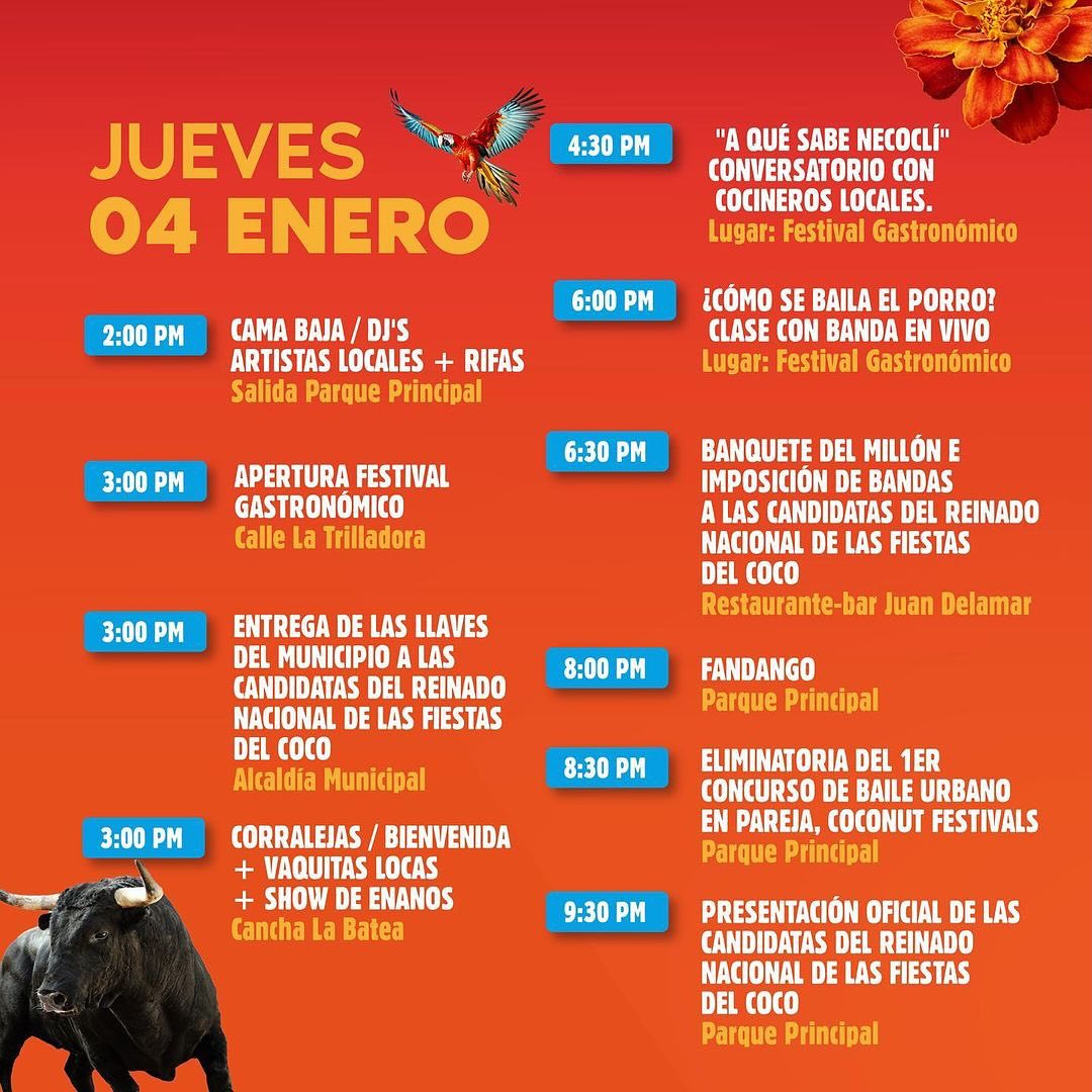 Programación Fiestas del Coco 2024