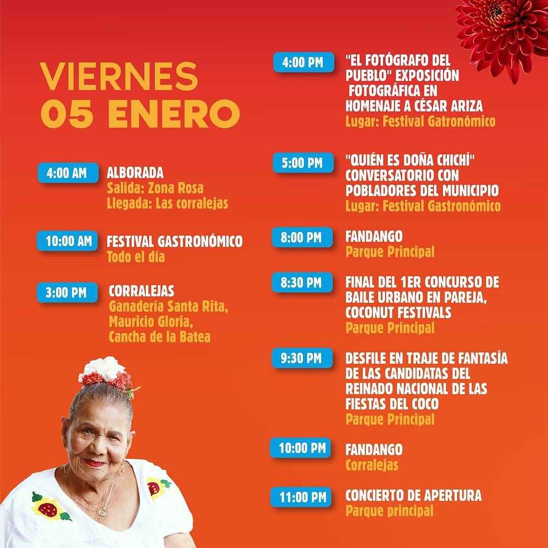 Programación Fiestas del Coco 2024