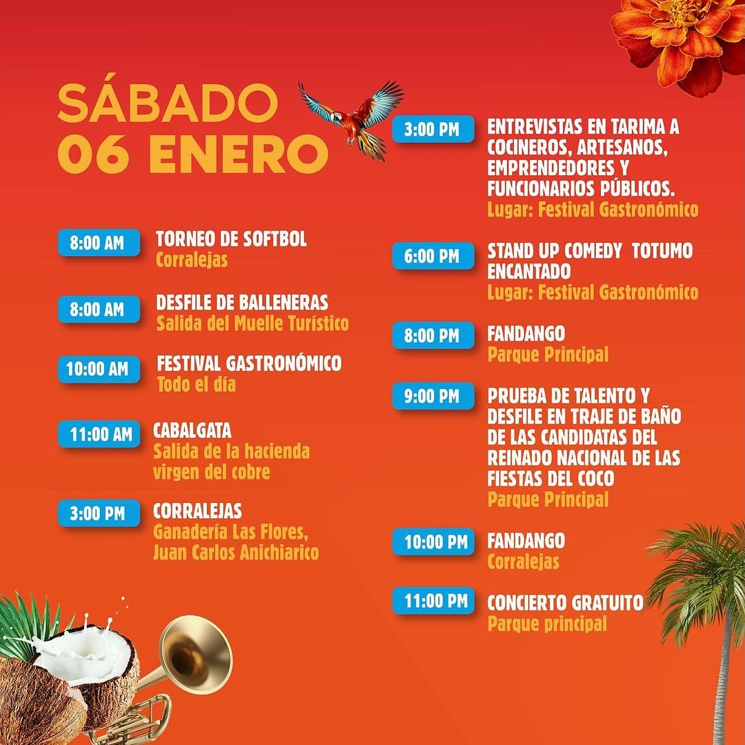 Programación Fiestas del Coco 2024