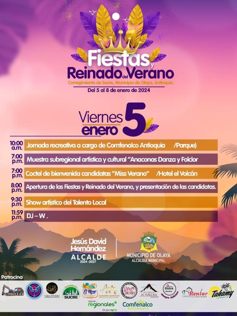 Programación Fiestas y Reinado del Verano 2024