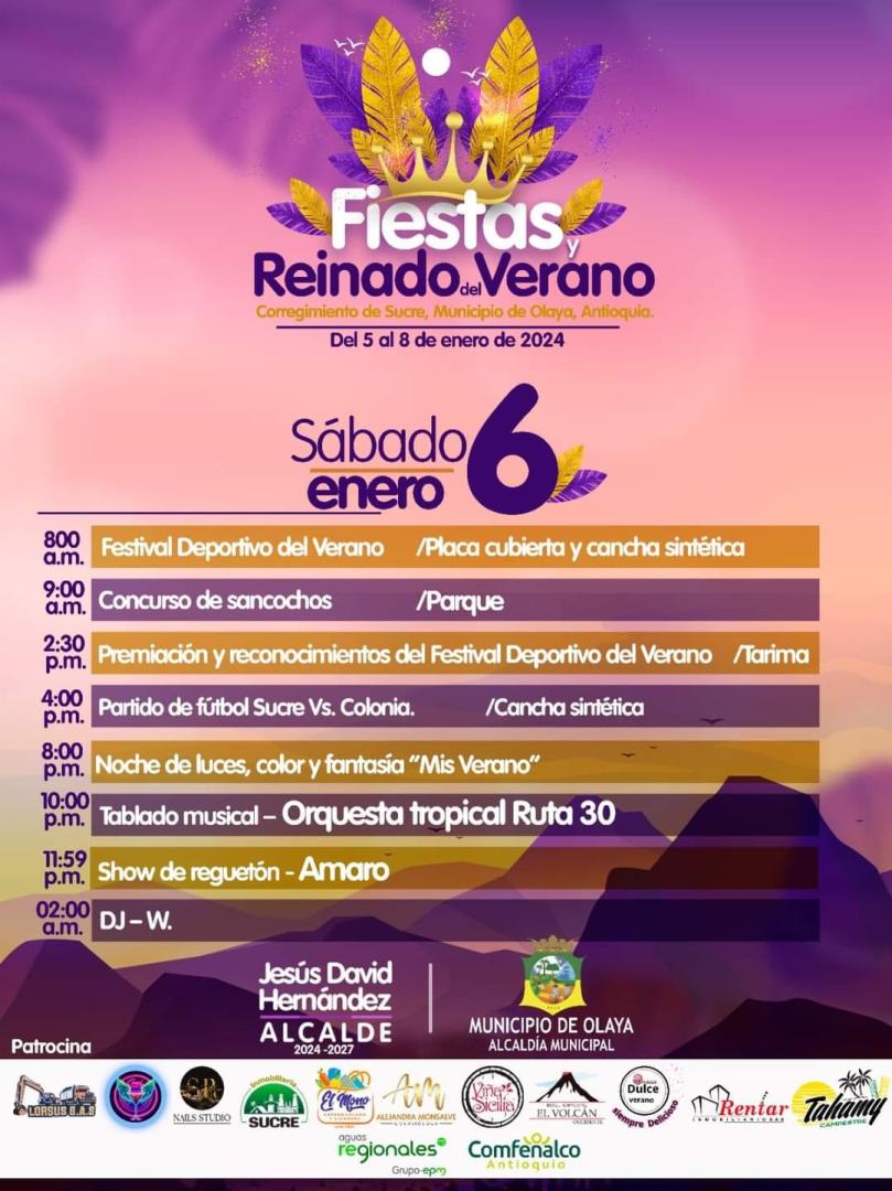Programación Fiestas y Reinado del Verano 2024