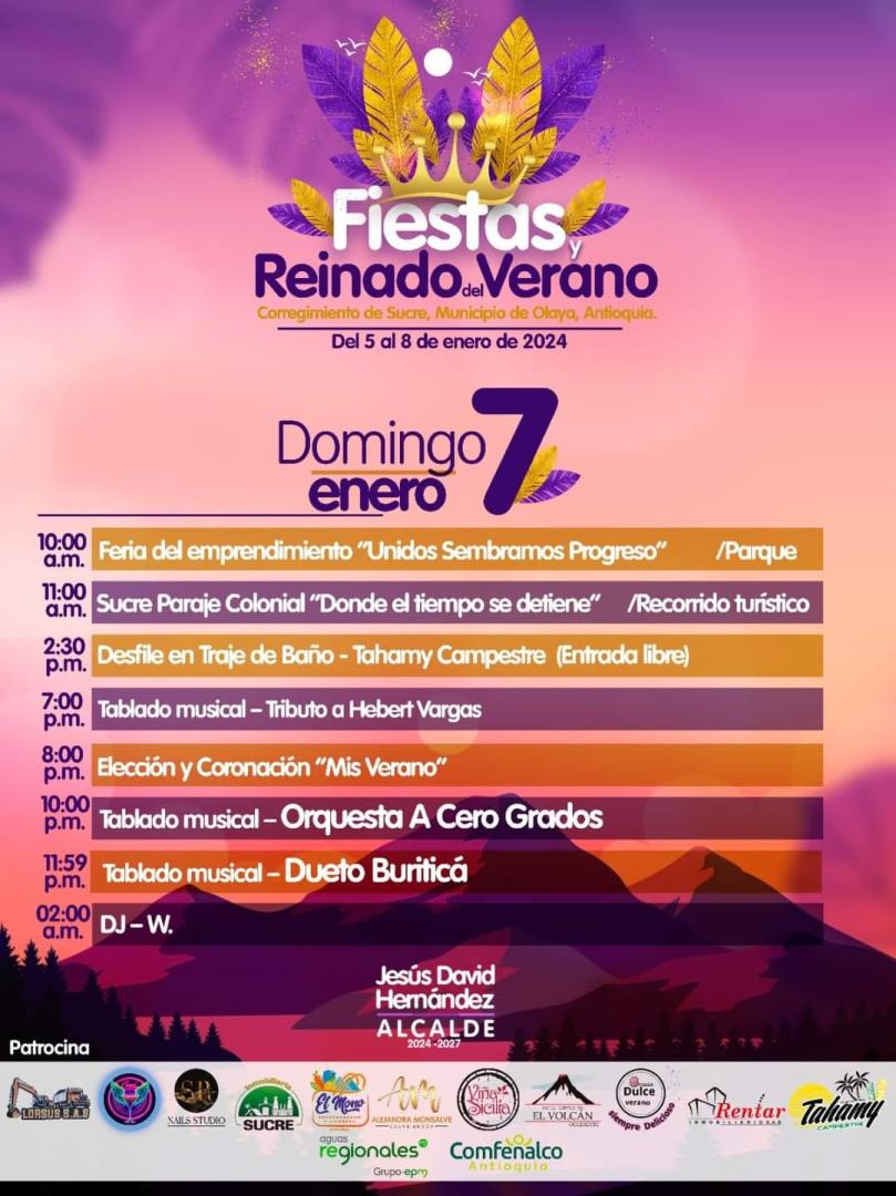 Programación Fiestas y Reinado del Verano 2024
