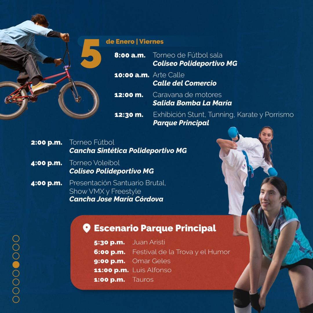 Programación Fiestas del Retorno El Santuario 2024