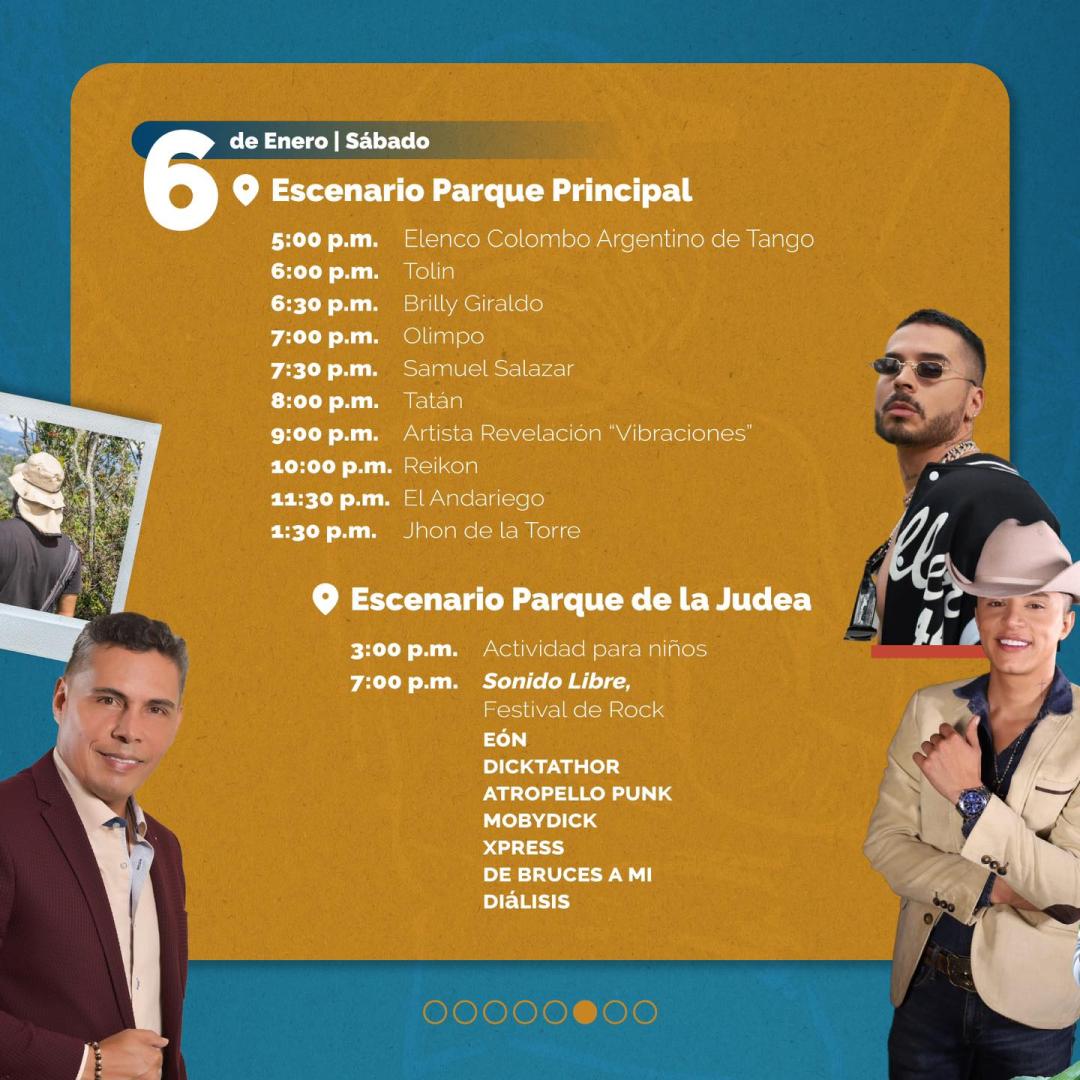 Programación Fiestas del Retorno El Santuario 2024