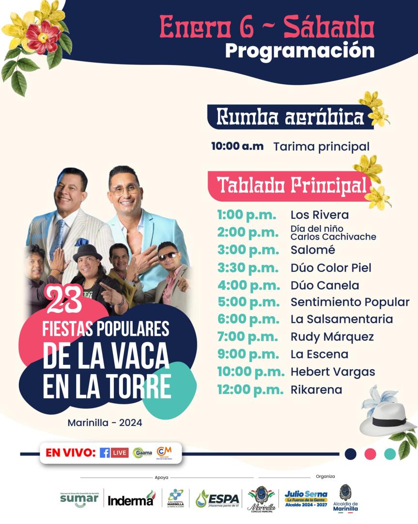Programación Fiestas de la Vaca en la Torre 2024