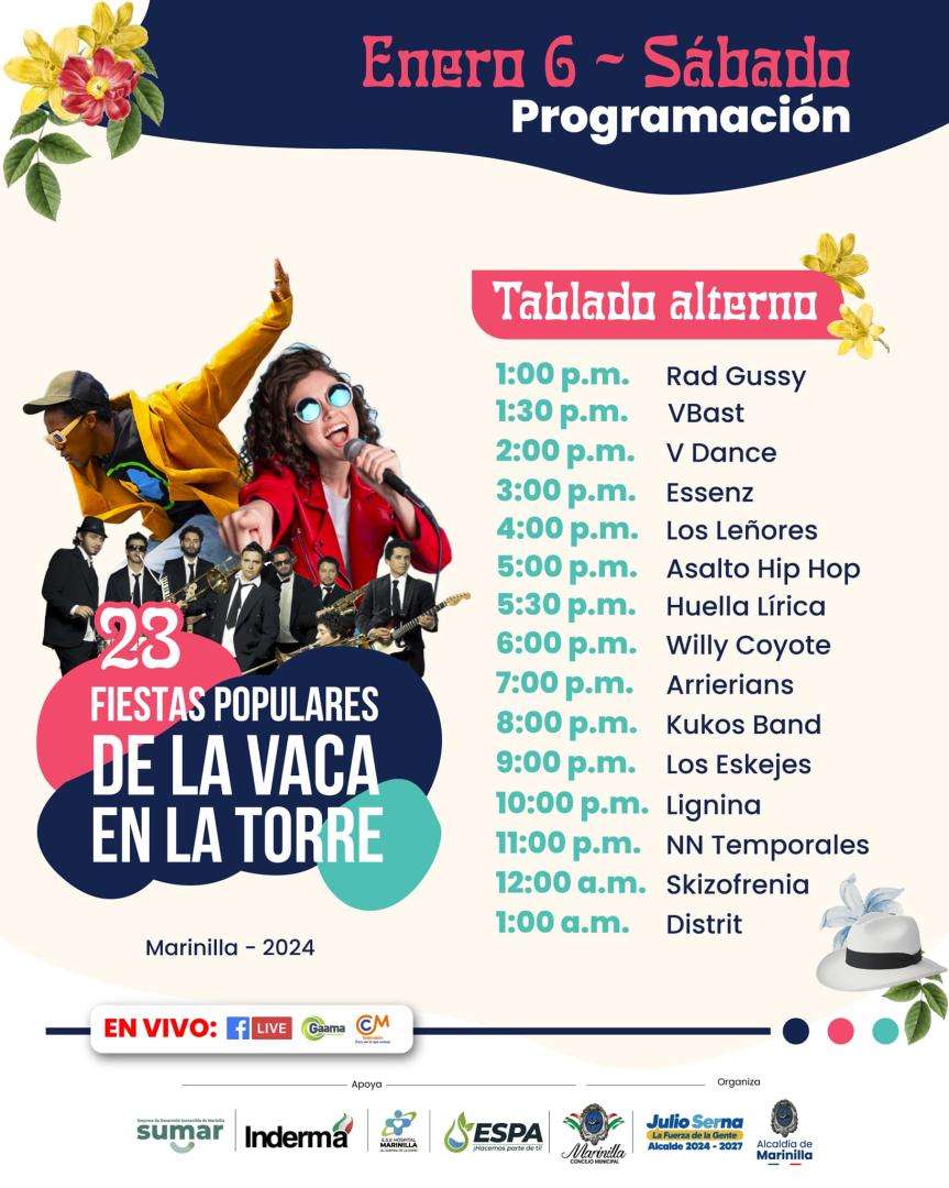 Programación Fiestas de la Vaca en la Torre 2024