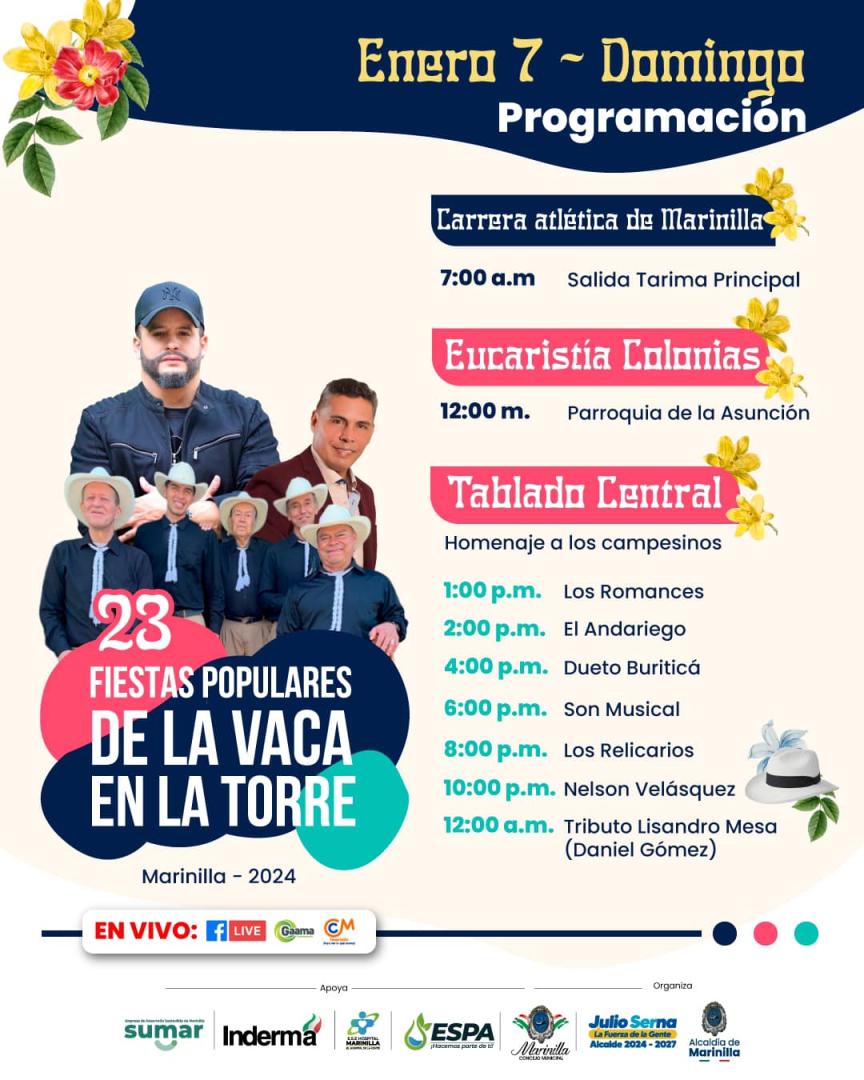 Programación Fiestas de la Vaca en la Torre 2024