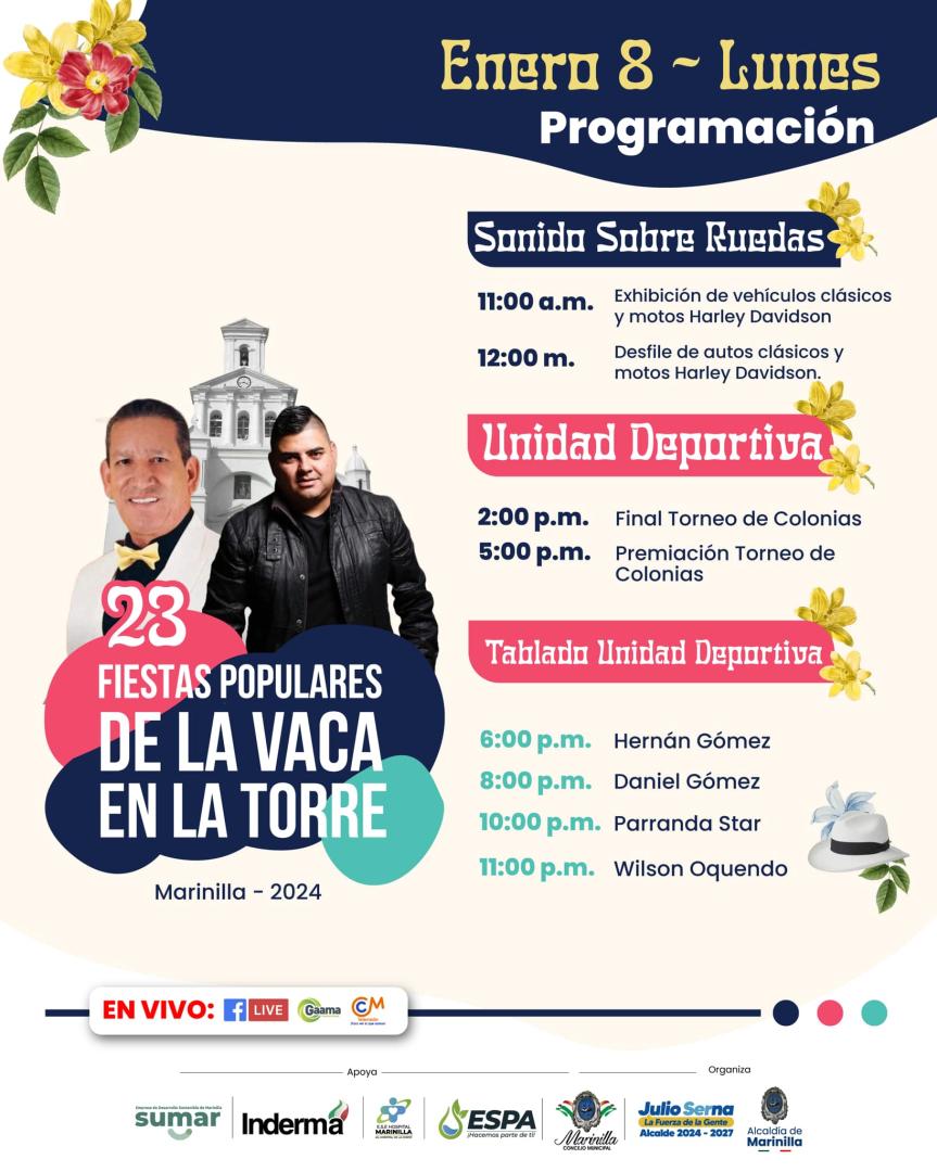 Programación Fiestas de la Vaca en la Torre 2024
