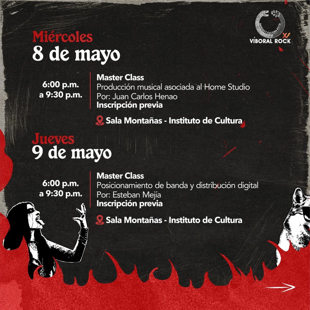 Programación XV Víboral Rock – Bandas y Cultura Rock 2024