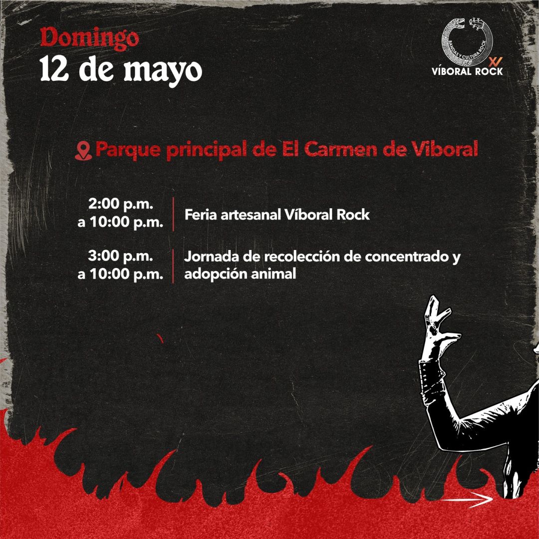 Programación XV Víboral Rock – Bandas y Cultura Rock 2024