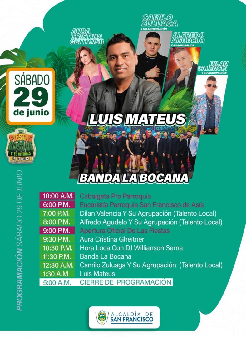 Programación XXII Fiestas del Bosque y el Retorno 2024