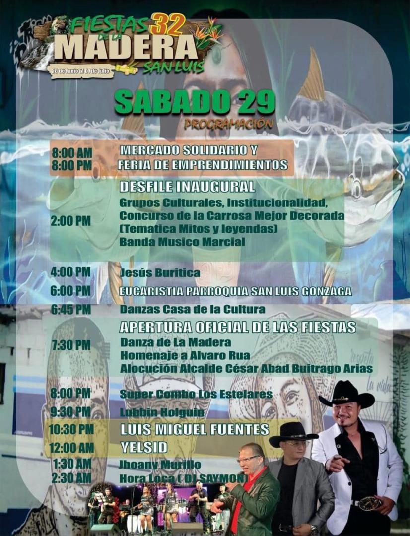 Programación Fiestas de la Madera 2024