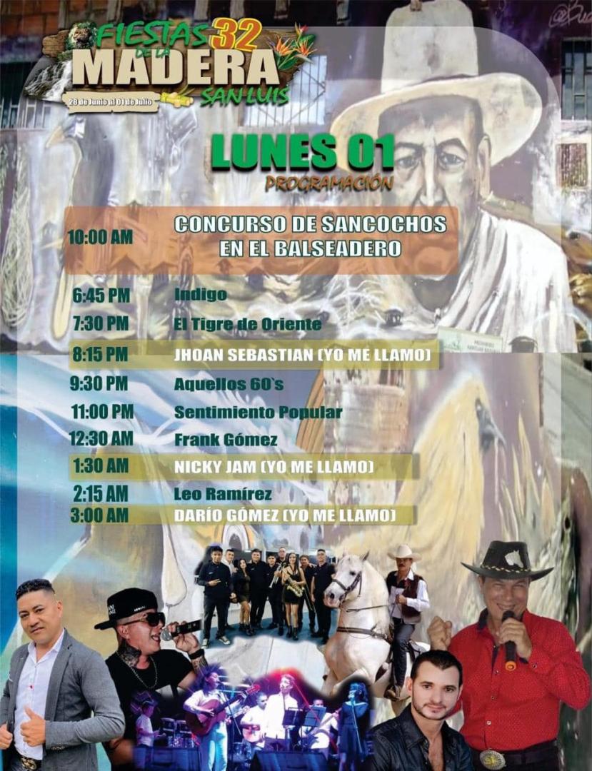 Programación Fiestas de la Madera 2024