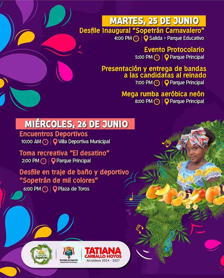 Programación Fiestas de las Frutas 2024