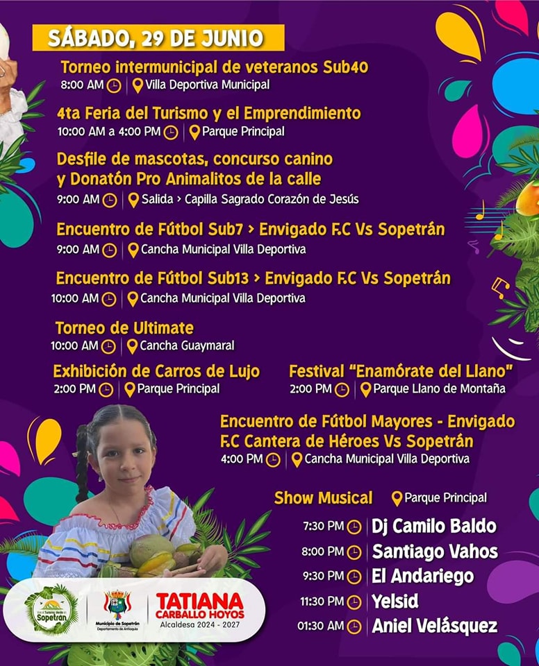 Programación Fiestas de las Frutas 2024