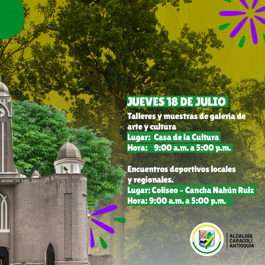 Programación XLVII Fiestas del Árbol del Caracolí 2024