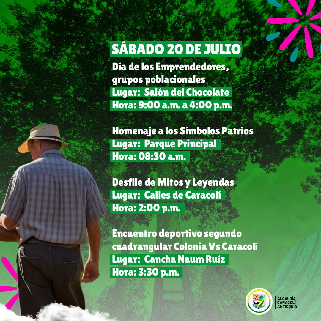 Programación XLVII Fiestas del Árbol del Caracolí 2024
