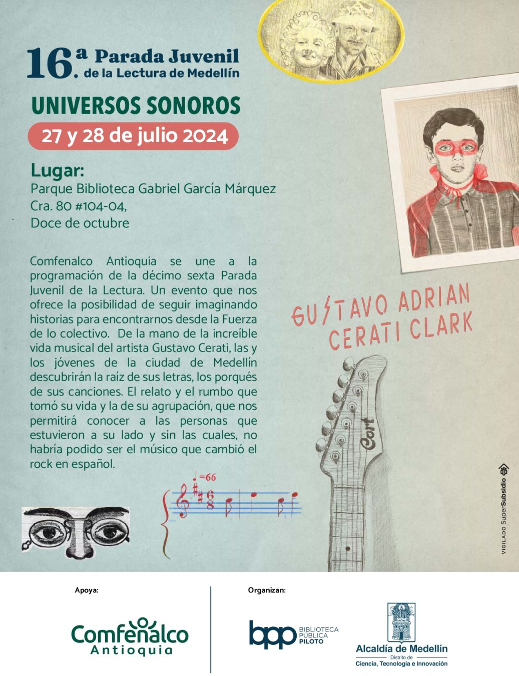 Programación 16.ᵃ Parada Juvenil de la Lectura: Universos Sonoros