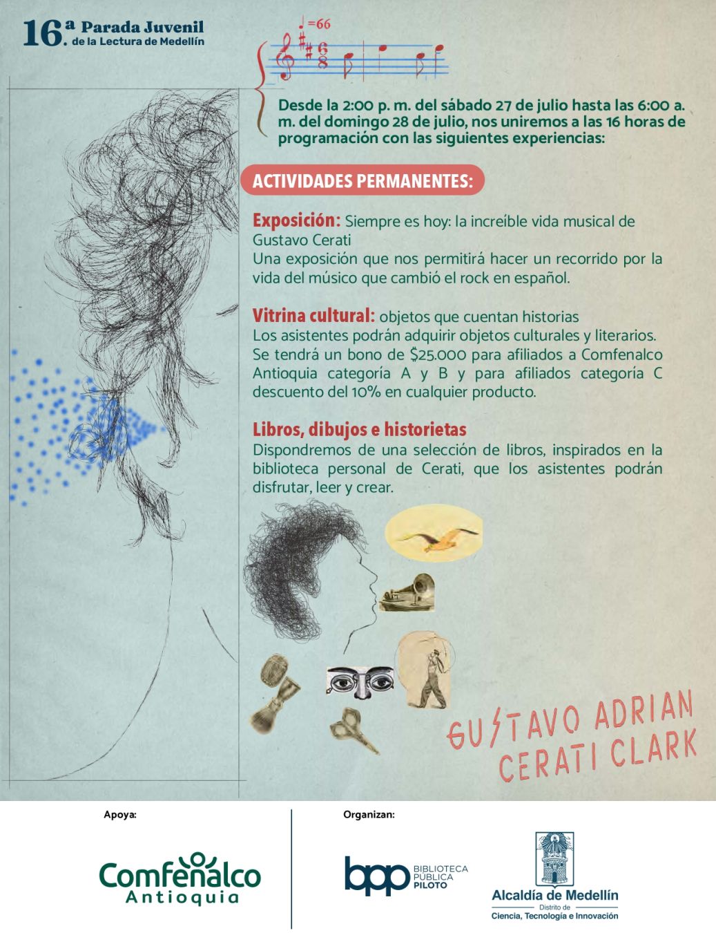 Programación 16.ᵃ Parada Juvenil de la Lectura: Universos Sonoros