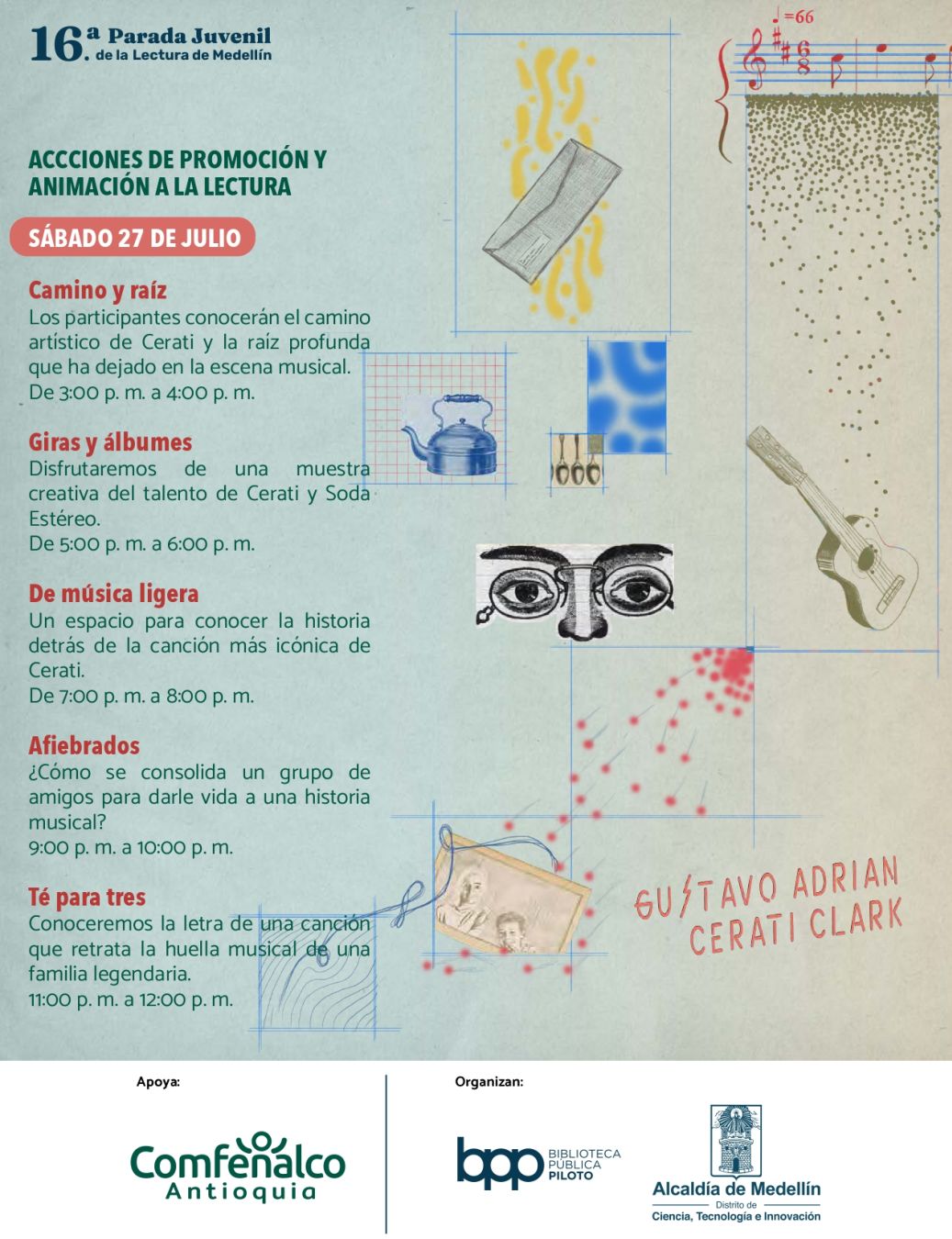 Programación 16.ᵃ Parada Juvenil de la Lectura: Universos Sonoros